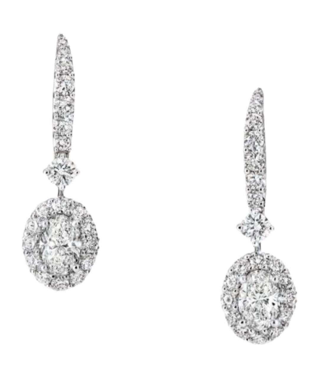 GRAFF Серебряные серьги из белого золота, фото 1