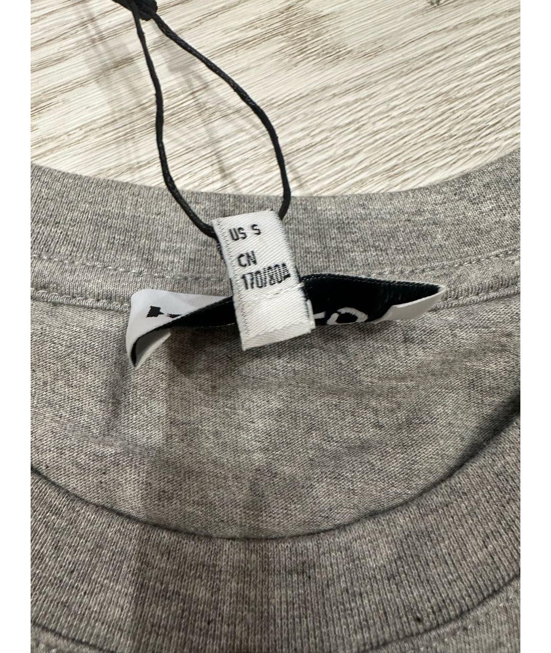 KENZO Серая хлопковая футболка, фото 4
