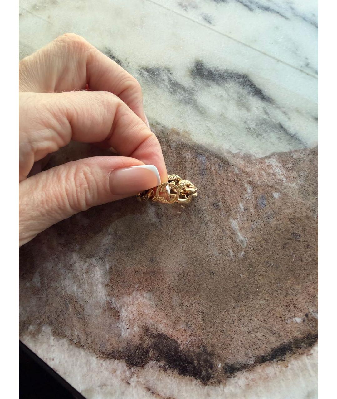 GUCCI Золотое металлическое кольцо, фото 3