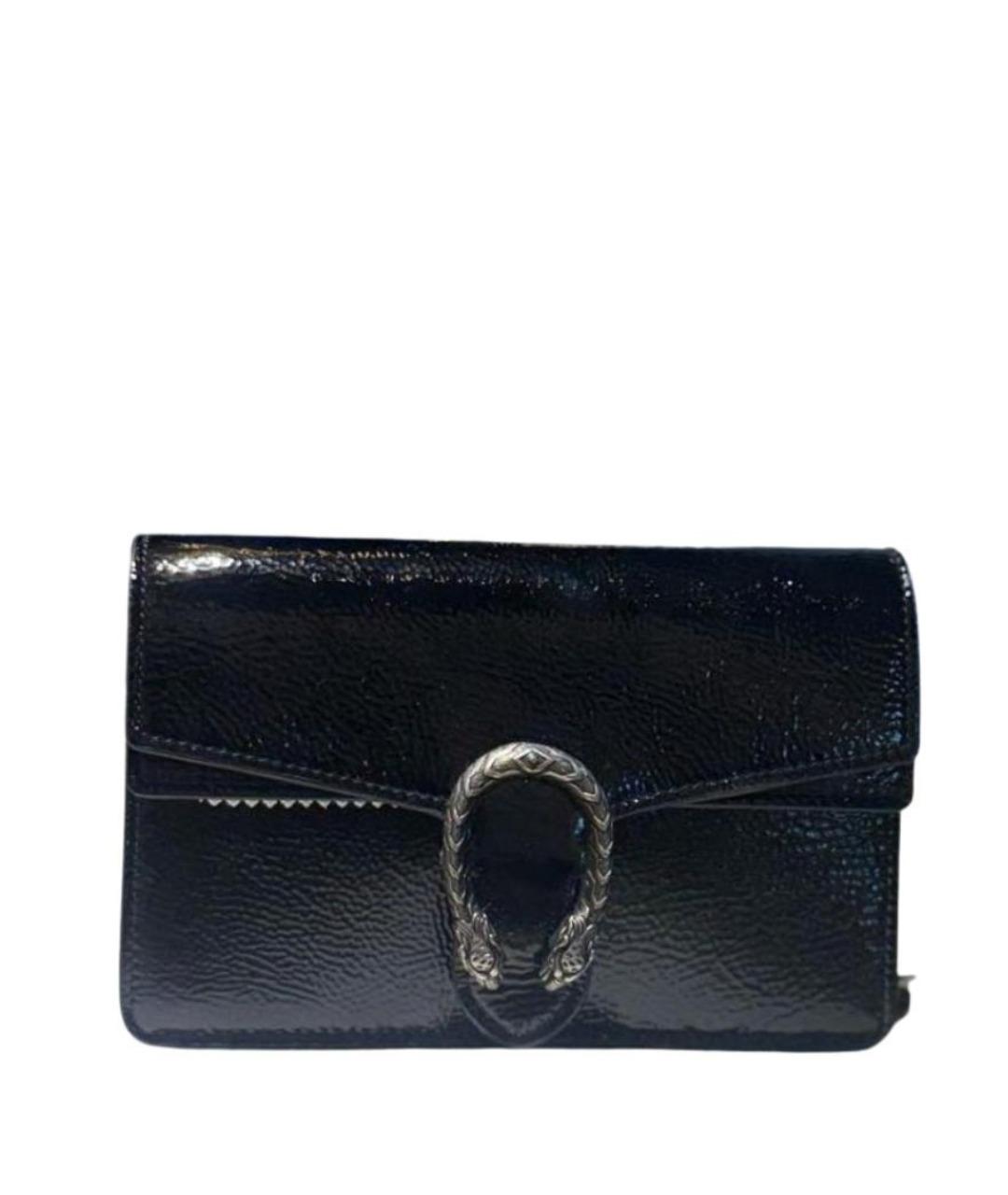 GUCCI Черная кожаная сумка через плечо, фото 1