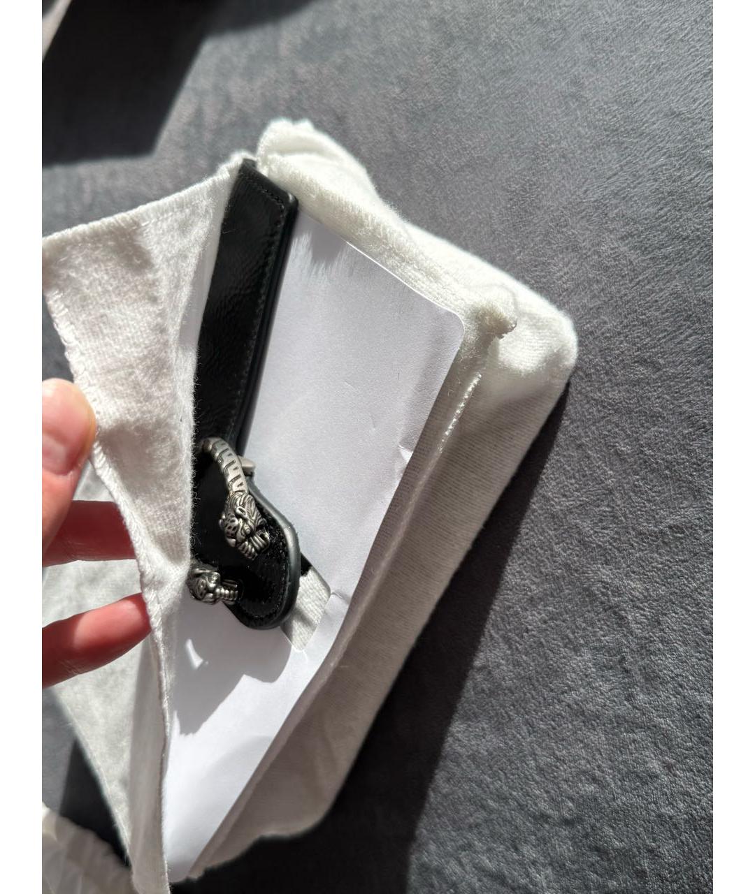 GUCCI Черная кожаная сумка через плечо, фото 5