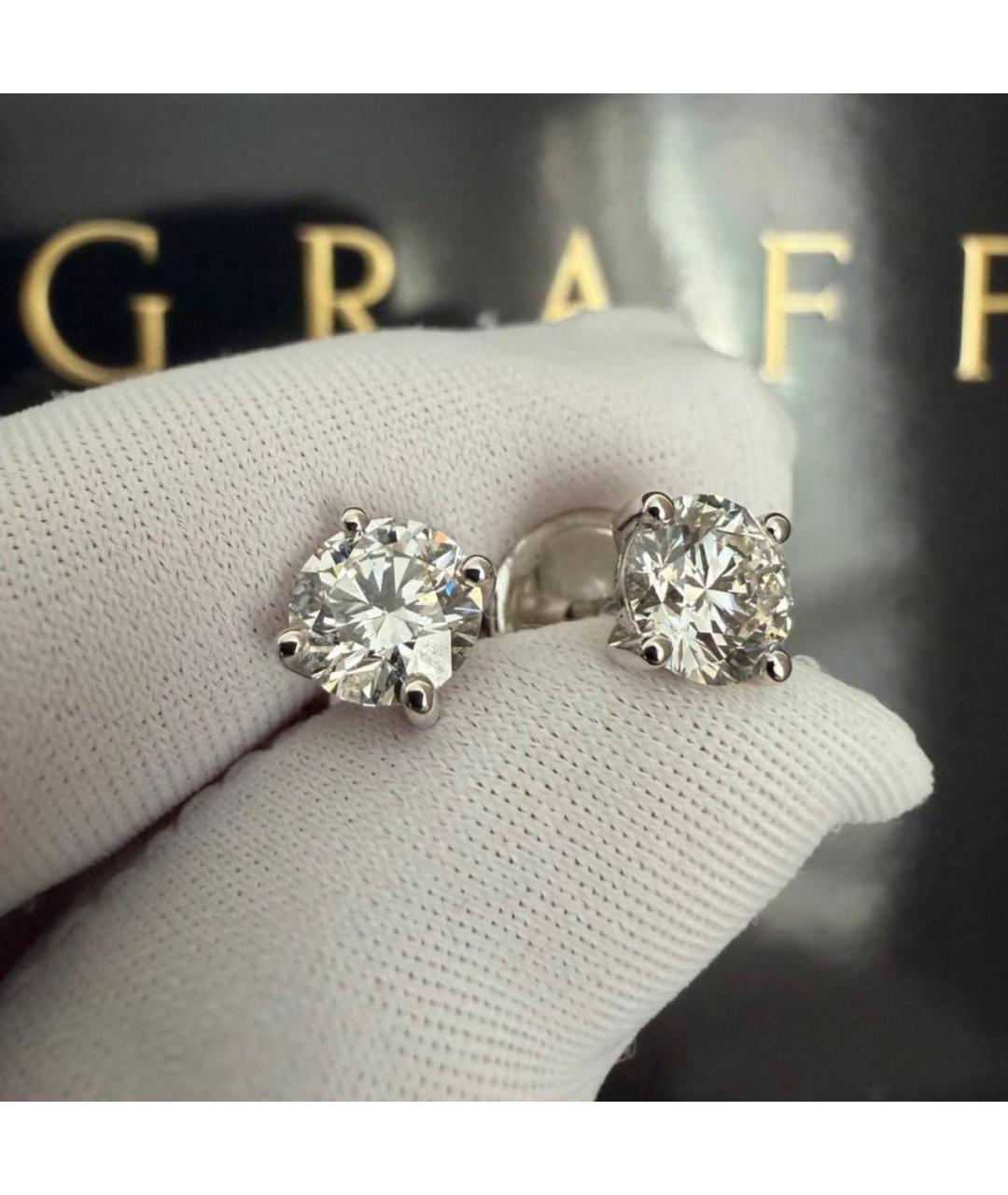 GRAFF Серебряные серьги из белого золота, фото 2