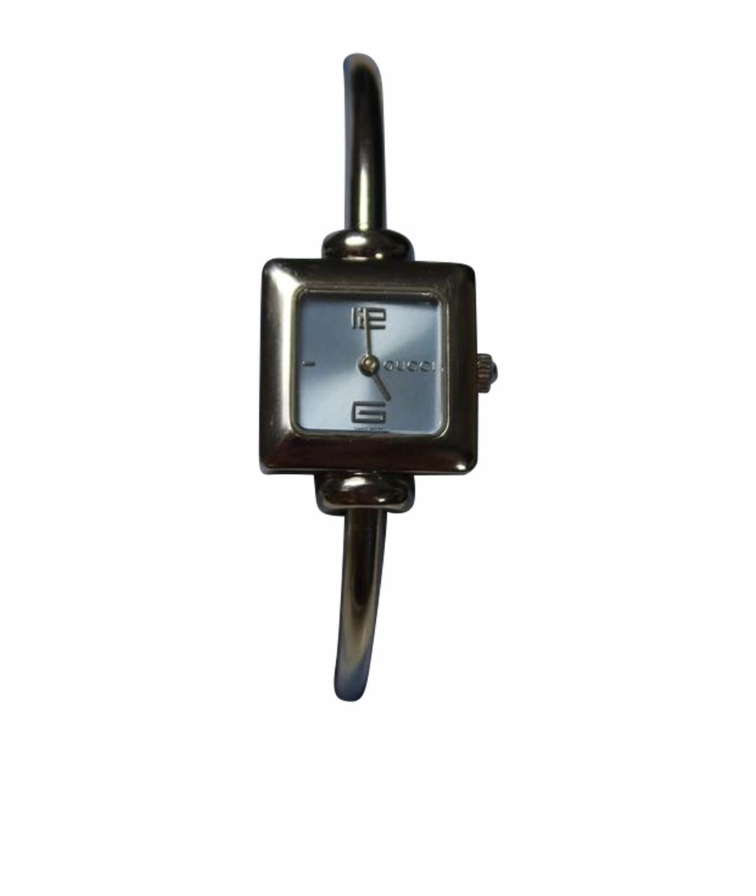 GUCCI Серебряные стальные часы, фото 1