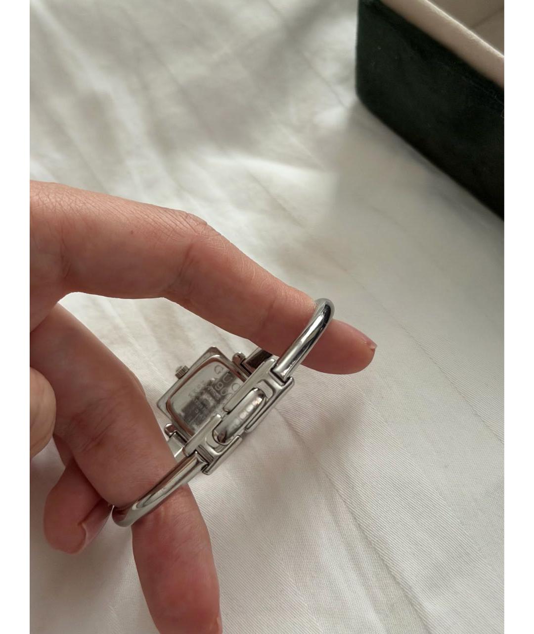 GUCCI Серебряные стальные часы, фото 7