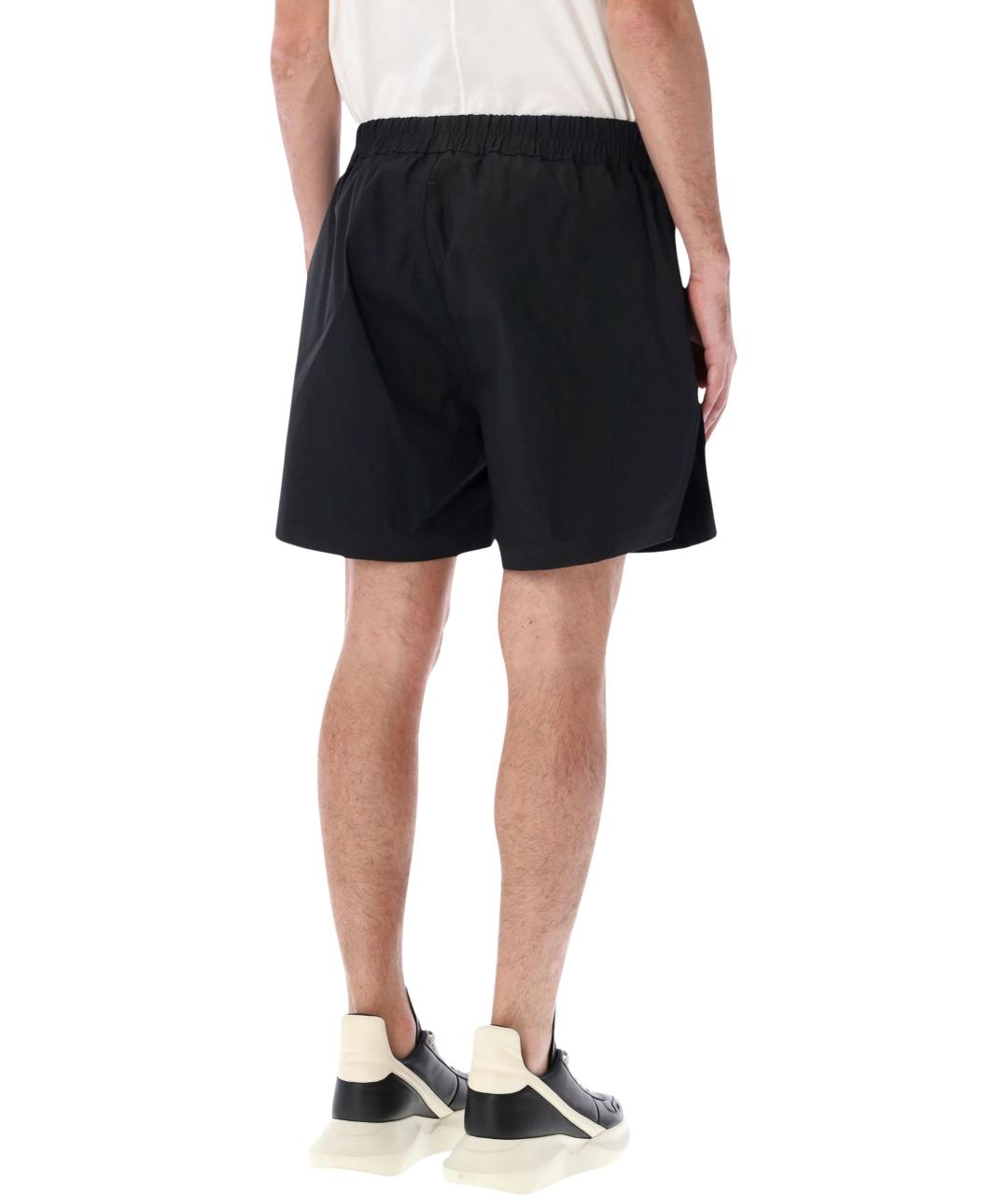 RICK OWENS Черные хлопковые шорты, фото 2