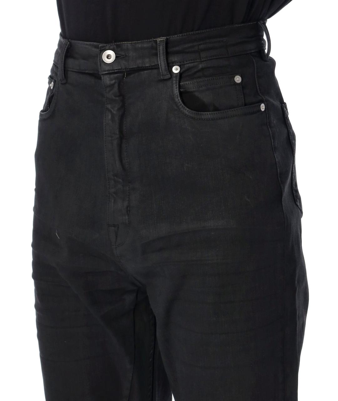 RICK OWENS DRKSHDW Черные хлопковые джинсы, фото 3