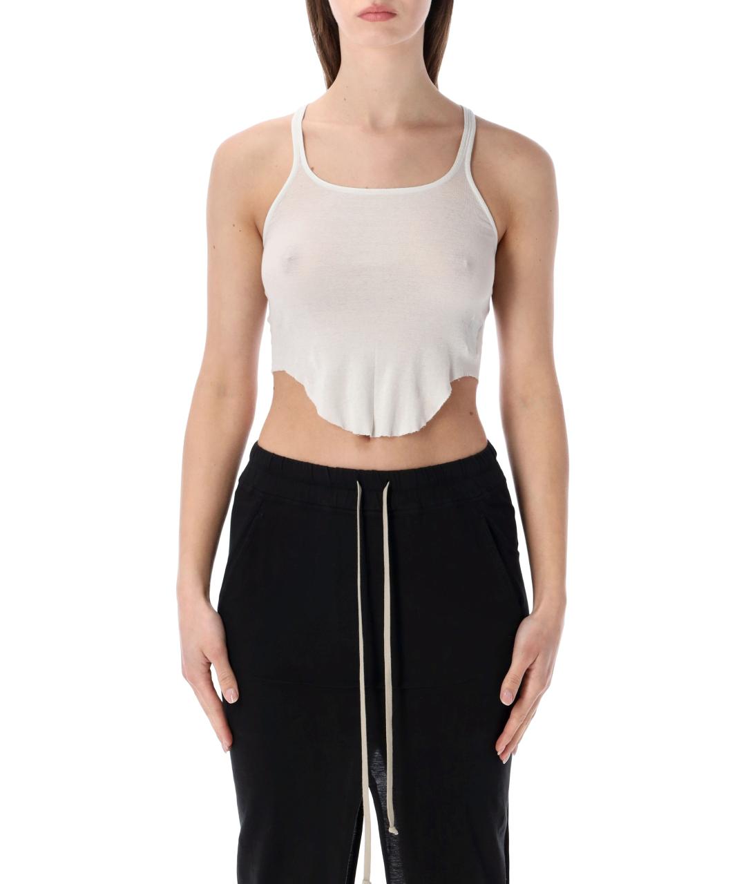 RICK OWENS DRKSHDW Белая хлопковая майка, фото 1