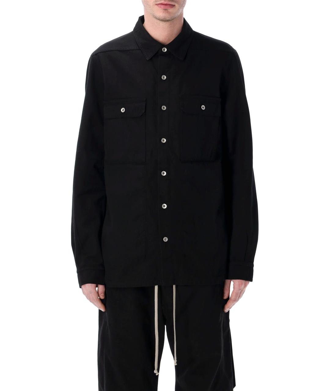 RICK OWENS DRKSHDW Черная хлопковая куртка, фото 1