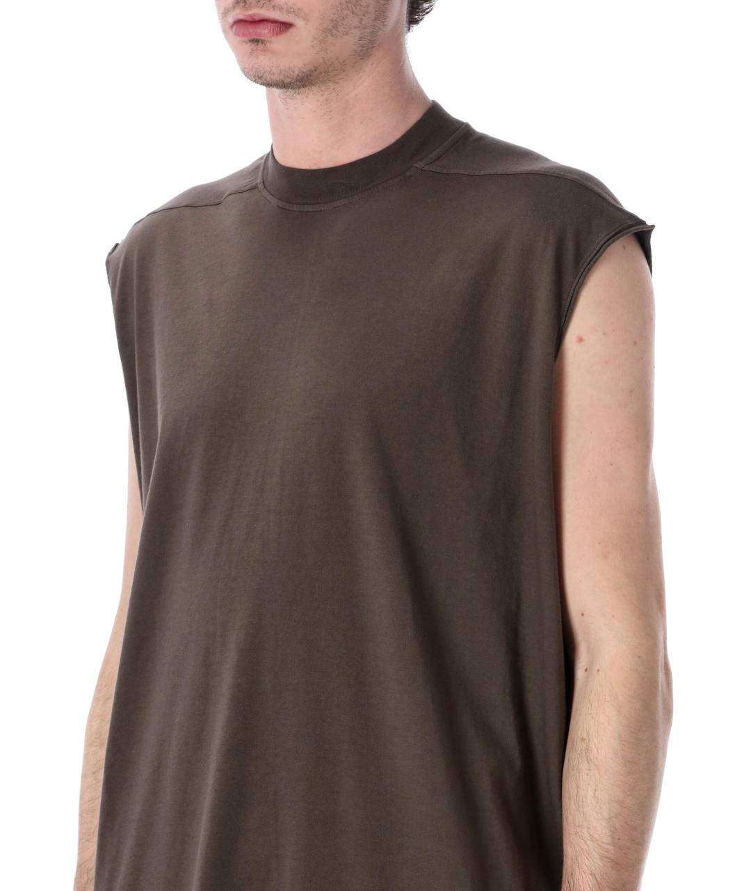 RICK OWENS DRKSHDW Серая хлопковая майка, фото 3