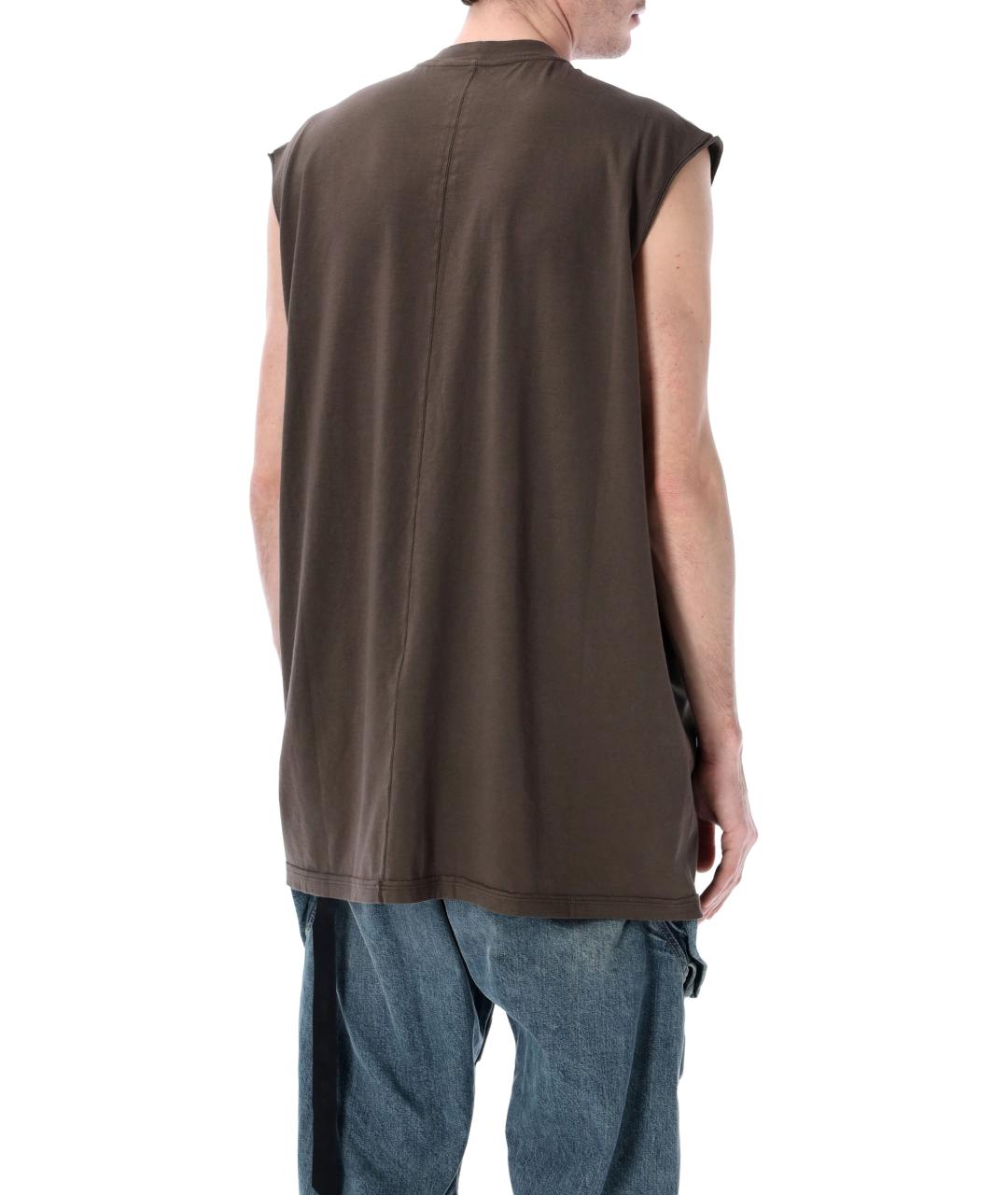 RICK OWENS DRKSHDW Серая хлопковая майка, фото 2