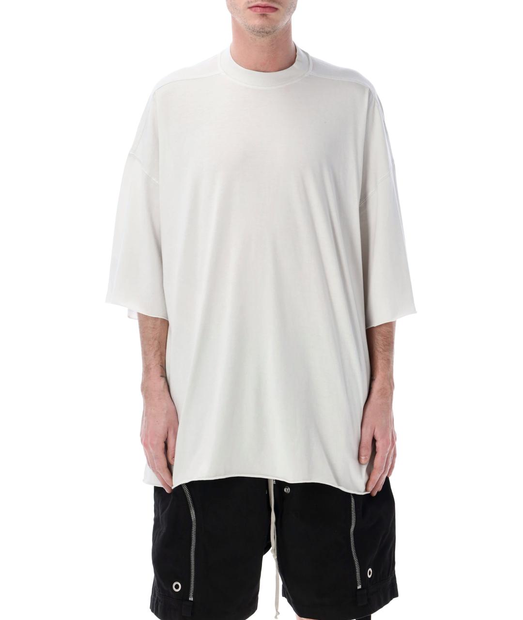 RICK OWENS DRKSHDW Белая хлопковая футболка, фото 1