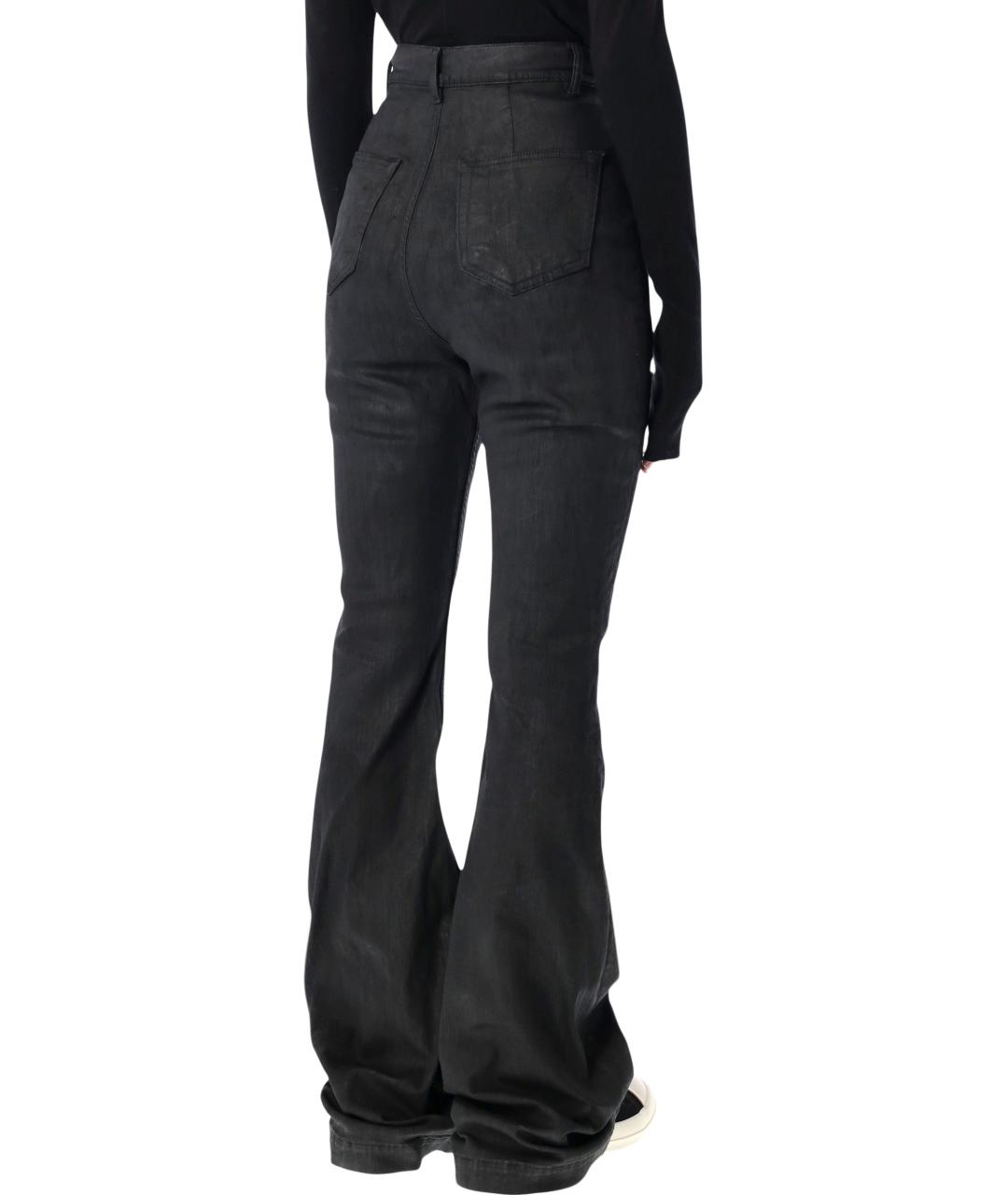 RICK OWENS DRKSHDW Черные хлопковые джинсы клеш, фото 2