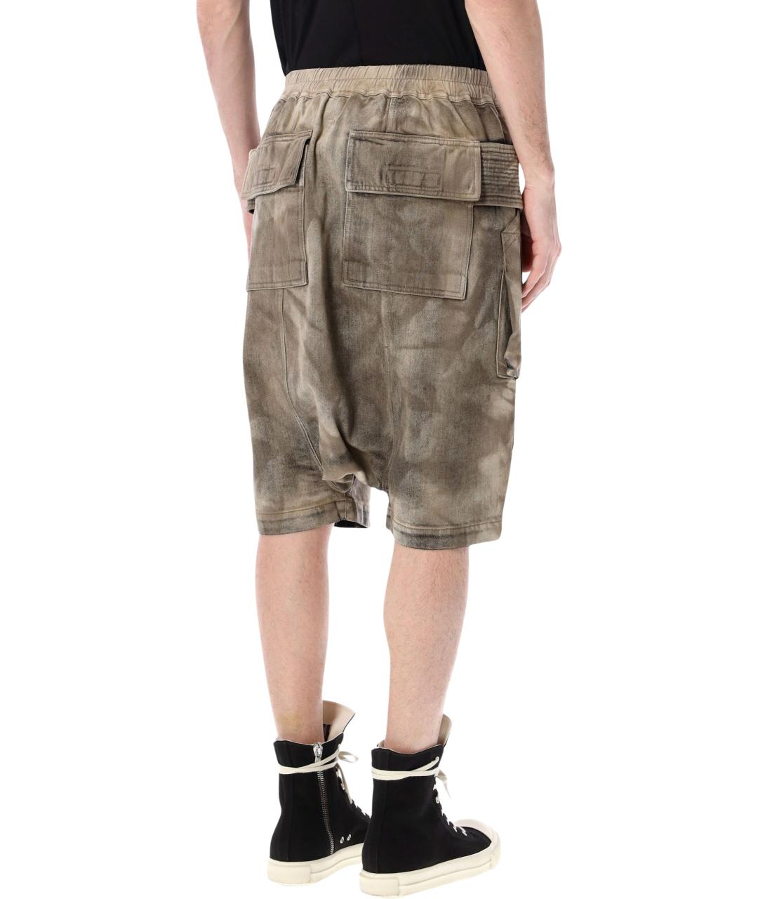 RICK OWENS DRKSHDW Мульти хлопковые шорты, фото 2