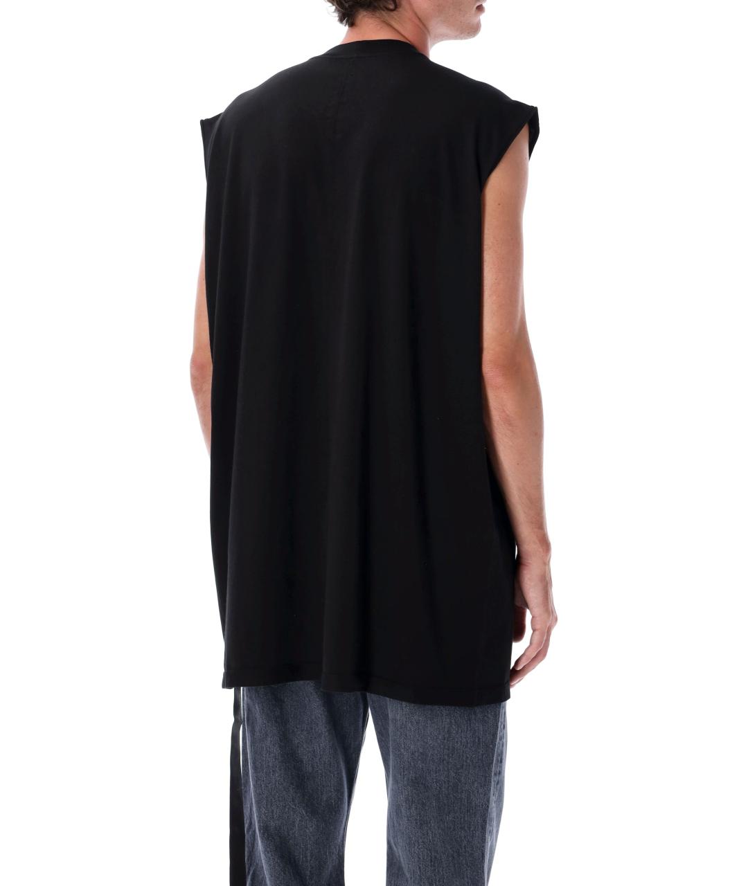 RICK OWENS DRKSHDW Черная хлопковая футболка, фото 2