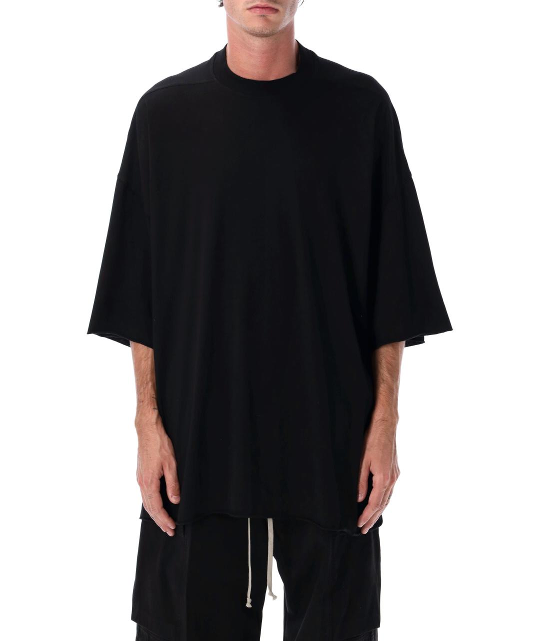 RICK OWENS DRKSHDW Черная хлопковая футболка, фото 1