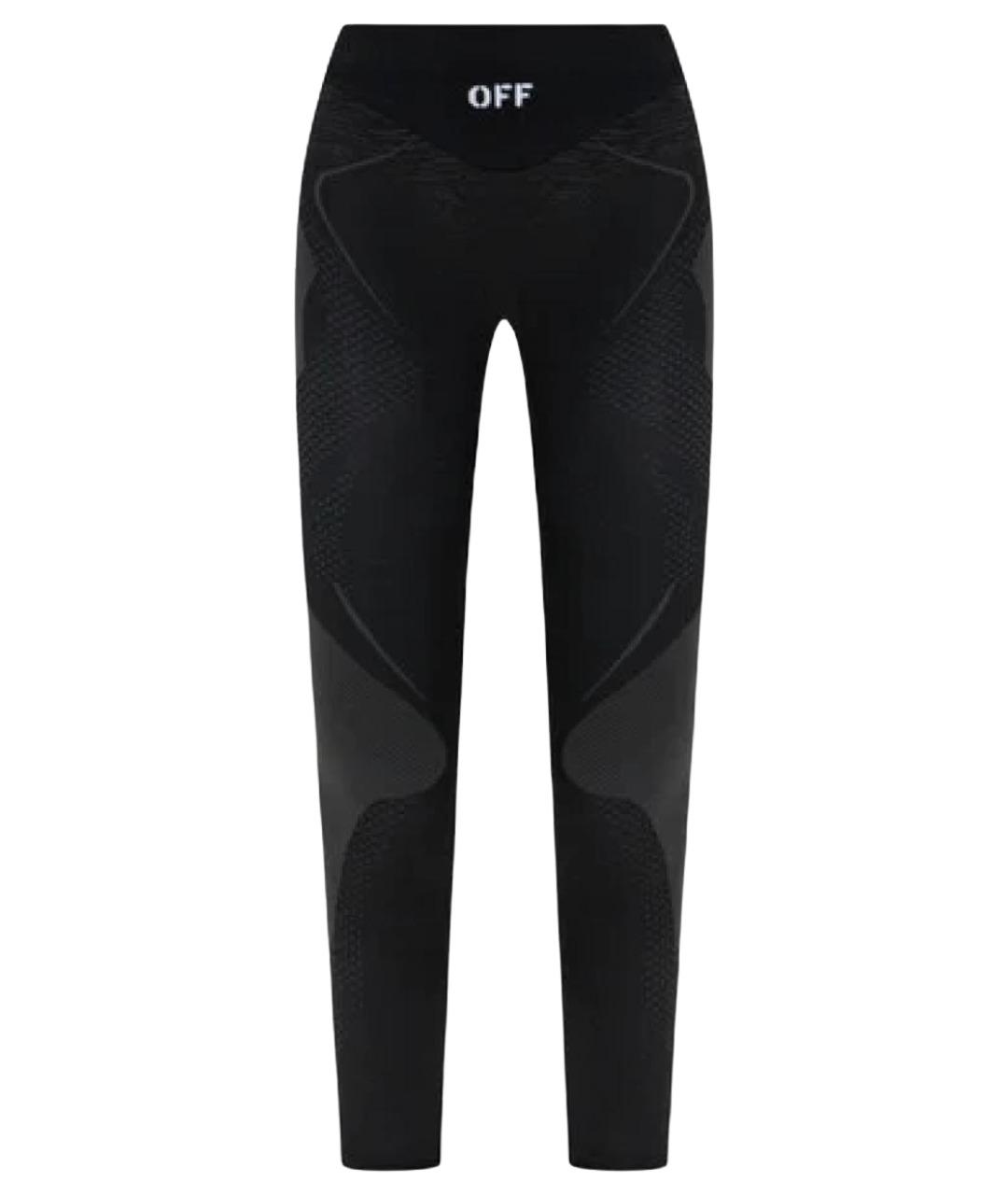 OFF-WHITE Черные полиамидовые леггинсы и велосипедки, фото 1