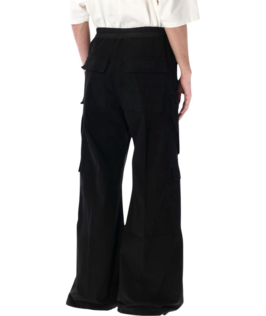 RICK OWENS DRKSHDW Черные хлопковые повседневные брюки, фото 2