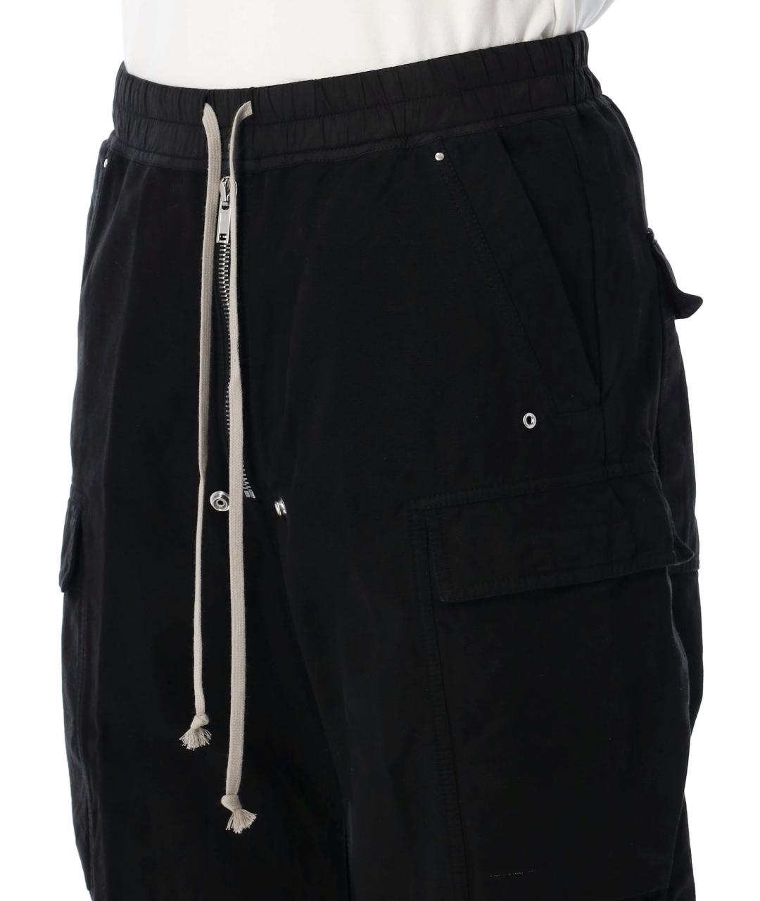 RICK OWENS DRKSHDW Черные хлопковые повседневные брюки, фото 3