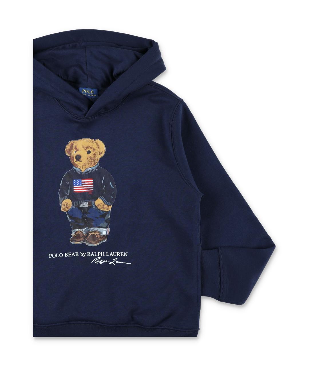 POLO RALPH LAUREN Темно-синяя хлопковая юбка миди, фото 2