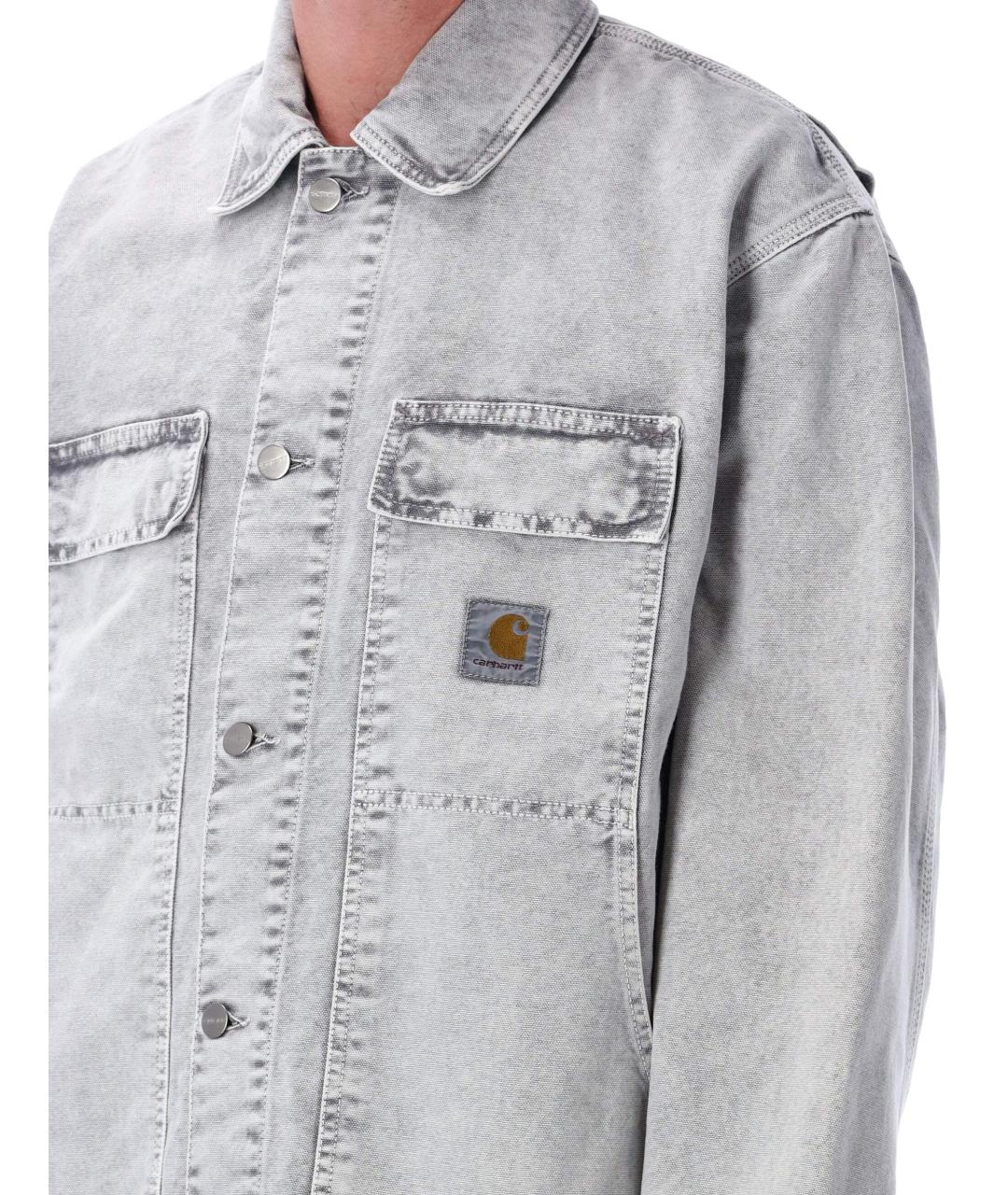 CARHARTT WIP Серая хлопковая куртка, фото 4