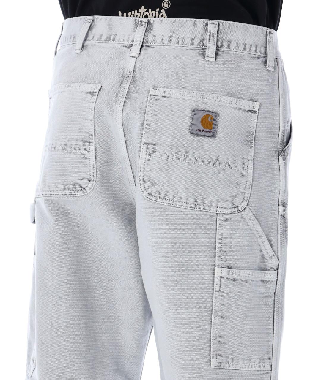 CARHARTT WIP Серые хлопковые прямые джинсы, фото 4