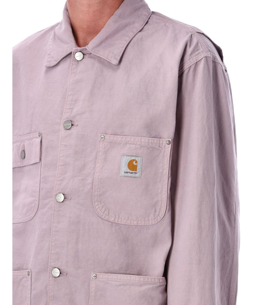 CARHARTT WIP Фиолетовая хлопковая куртка, фото 3