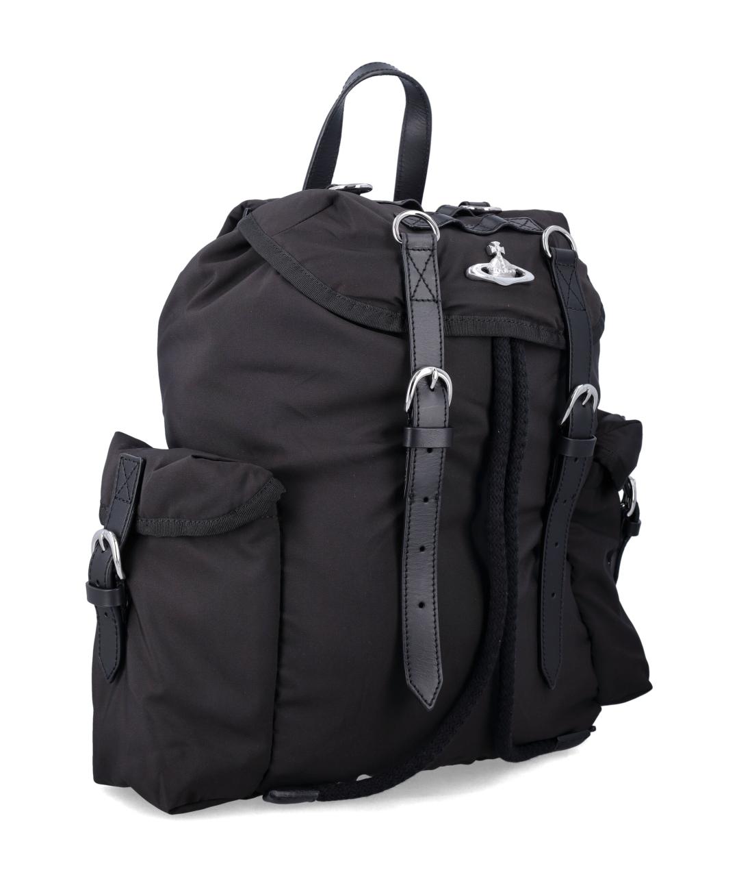 VIVIENNE WESTWOOD Черный синтетический рюкзак, фото 2