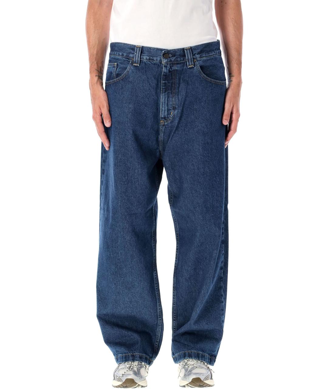 CARHARTT WIP Синие хлопковые прямые джинсы, фото 2