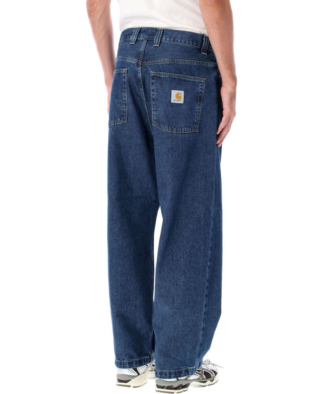 CARHARTT WIP Синие хлопковые прямые джинсы, фото 3