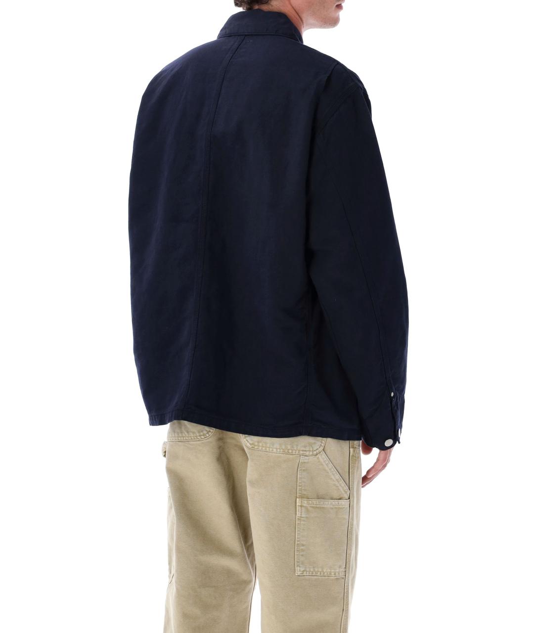 CARHARTT WIP Темно-синяя хлопковая куртка, фото 3