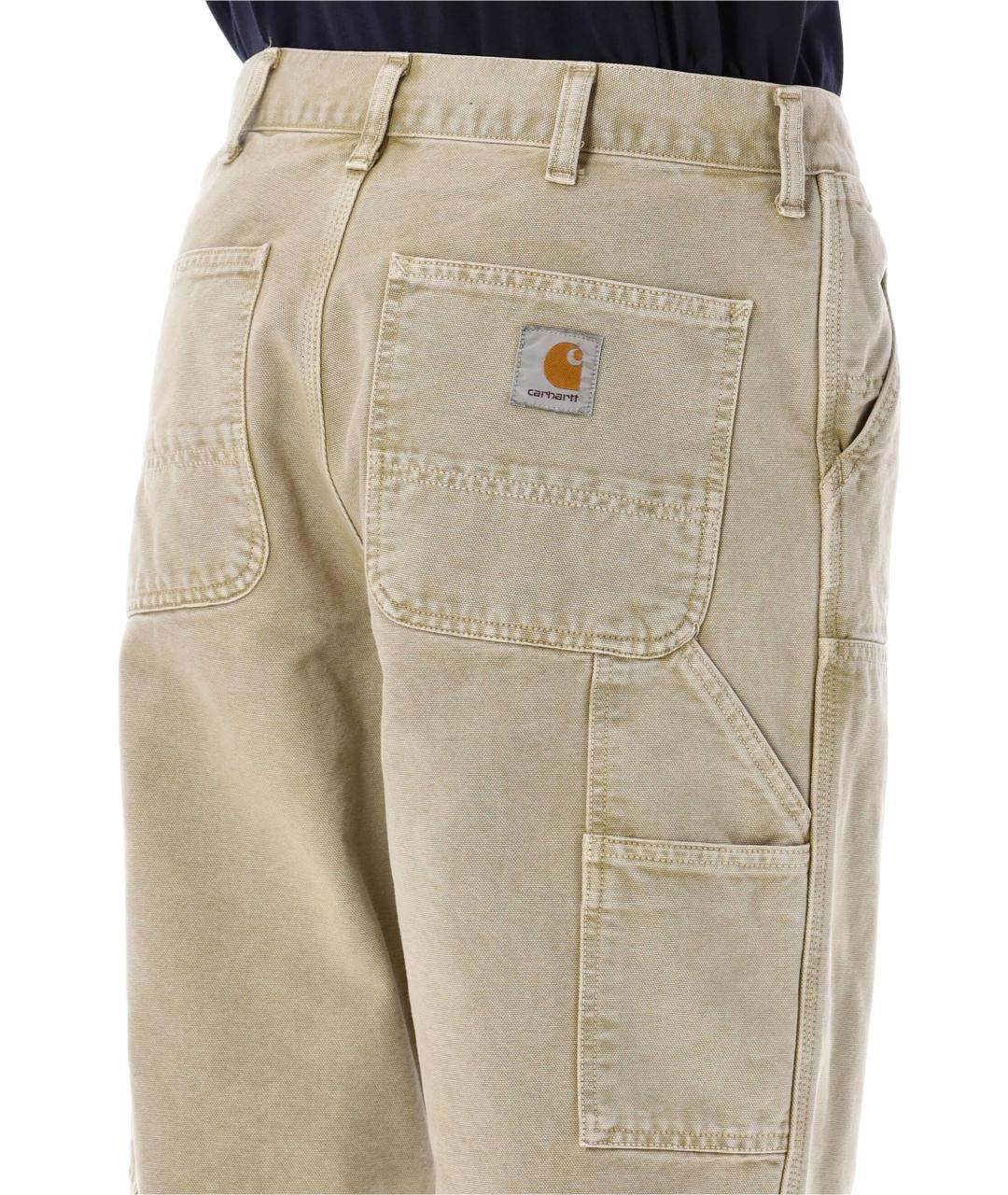 CARHARTT WIP Бежевые хлопковые повседневные брюки, фото 4