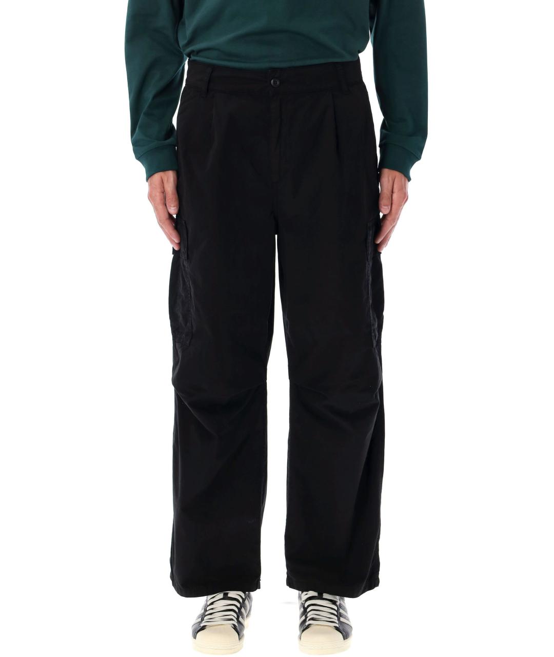 CARHARTT WIP Черные хлопковые повседневные брюки, фото 1