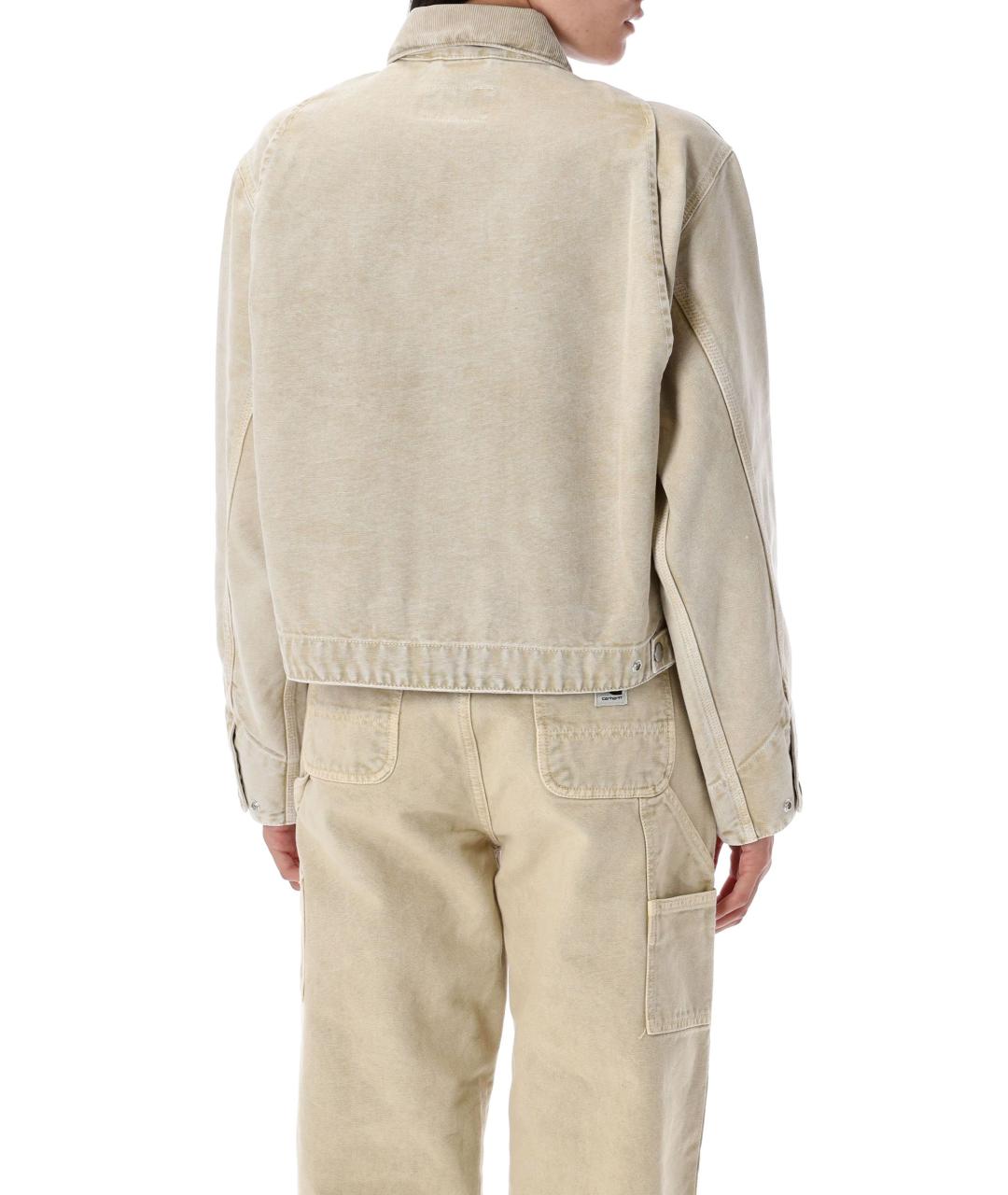 CARHARTT WIP Бежевая хлопковая куртка, фото 3