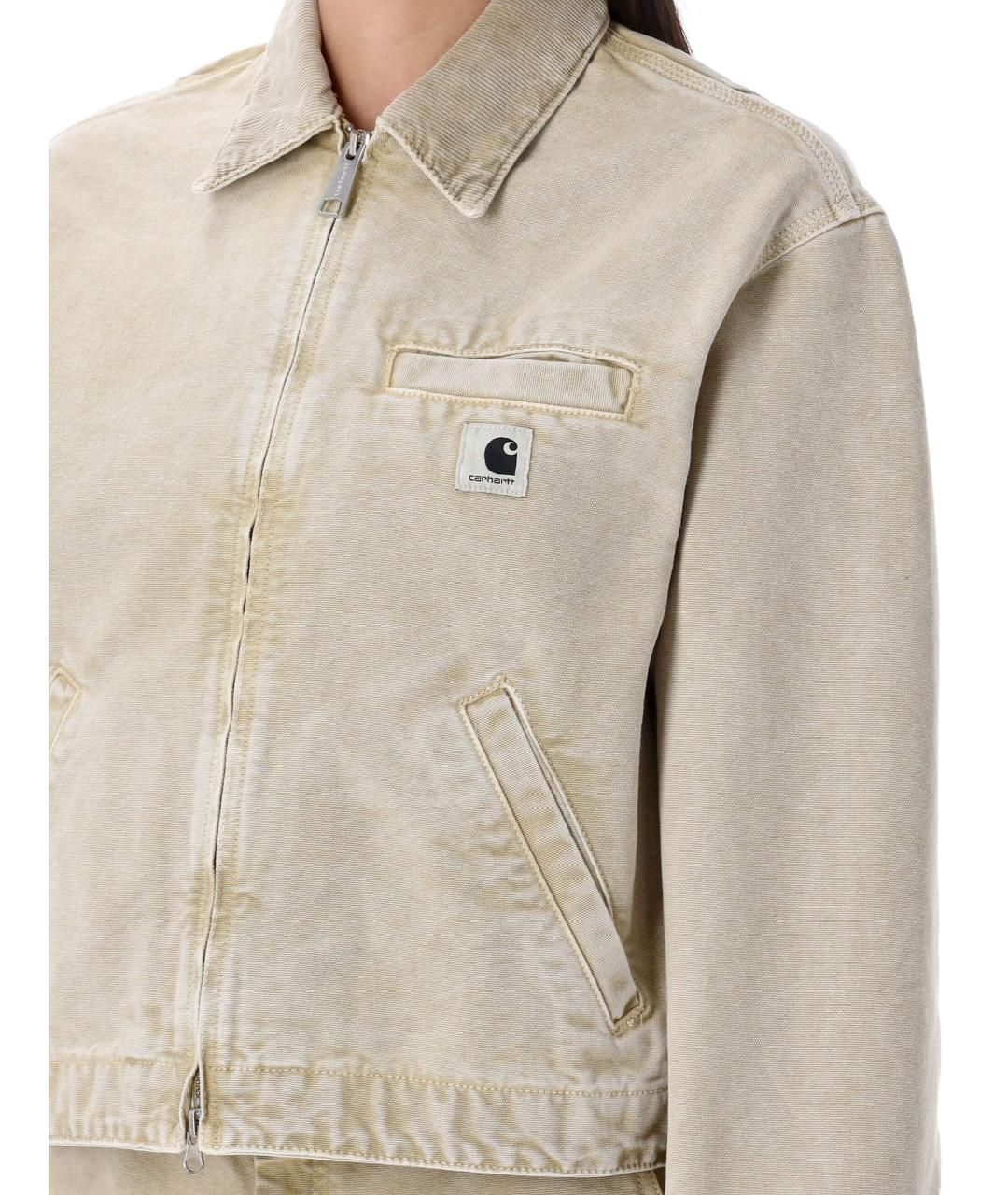CARHARTT WIP Бежевая хлопковая куртка, фото 4