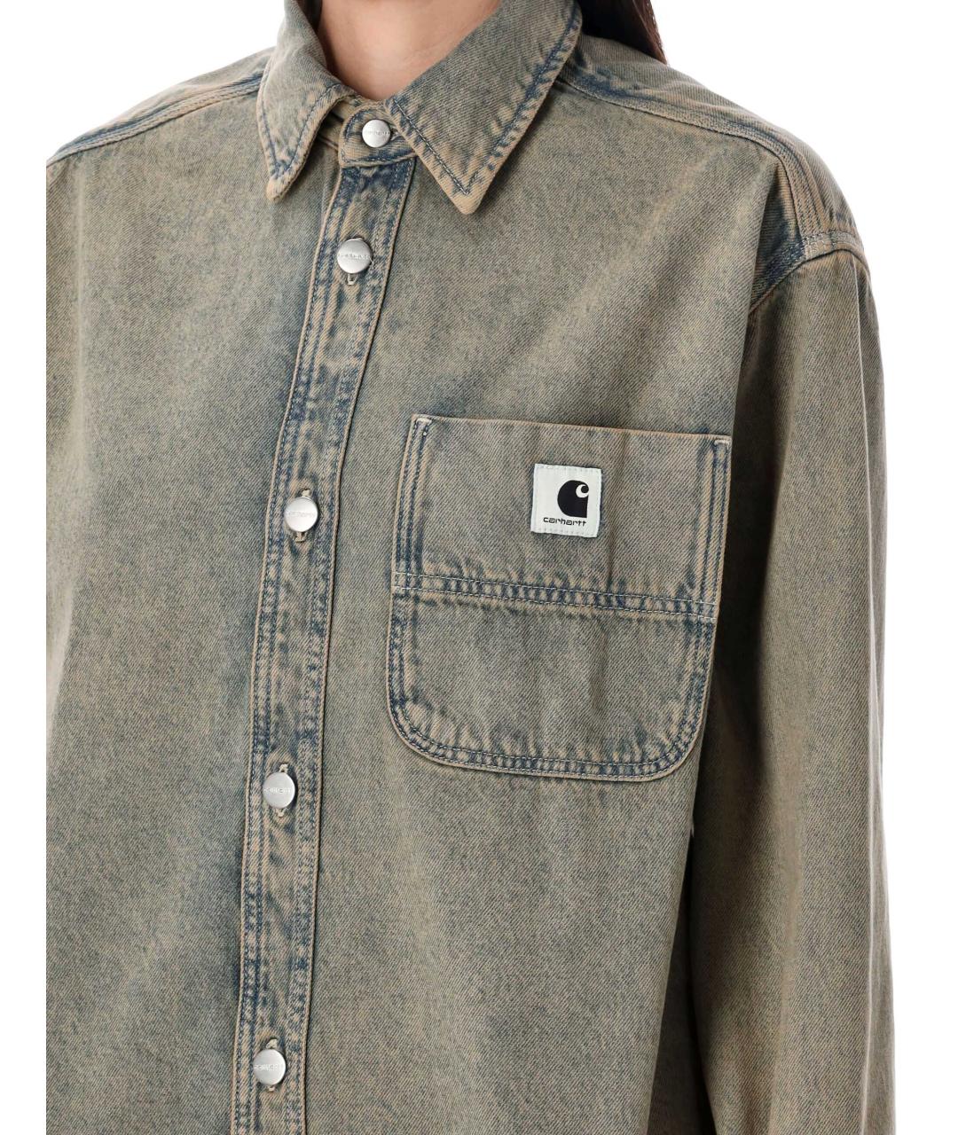 CARHARTT WIP Синяя хлопковая куртка, фото 3