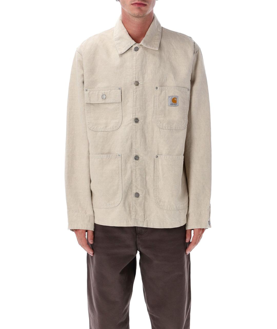 CARHARTT WIP Бежевая хлопковая куртка, фото 2