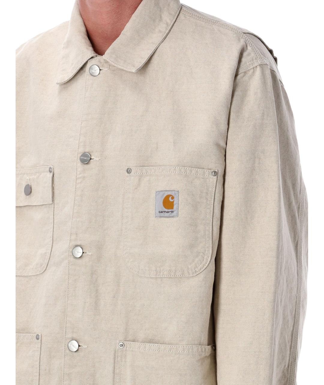 CARHARTT WIP Бежевая хлопковая куртка, фото 4