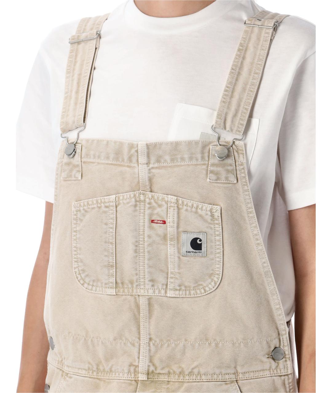CARHARTT WIP Бежевый хлопковый комбинезон, фото 4
