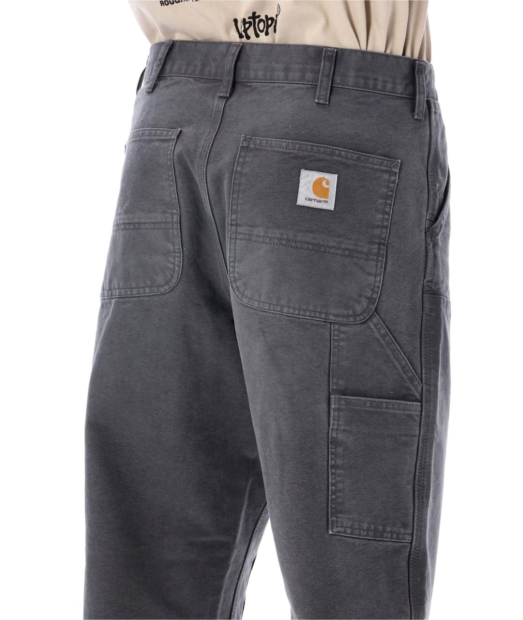 CARHARTT WIP Серые хлопковые прямые джинсы, фото 3