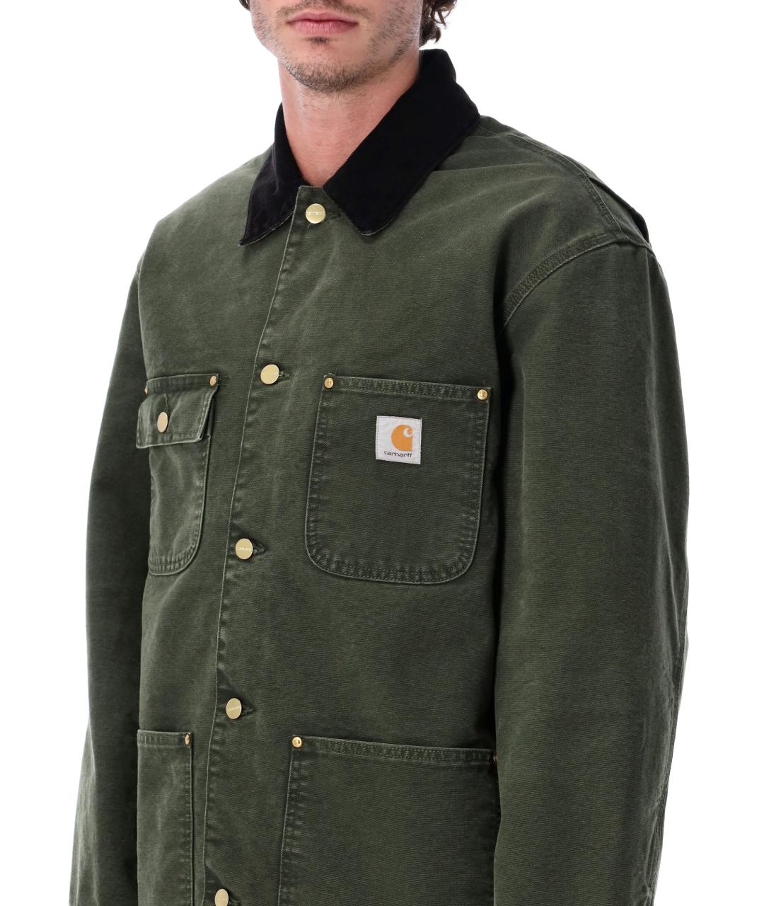 CARHARTT WIP Зеленая хлопковая куртка, фото 4