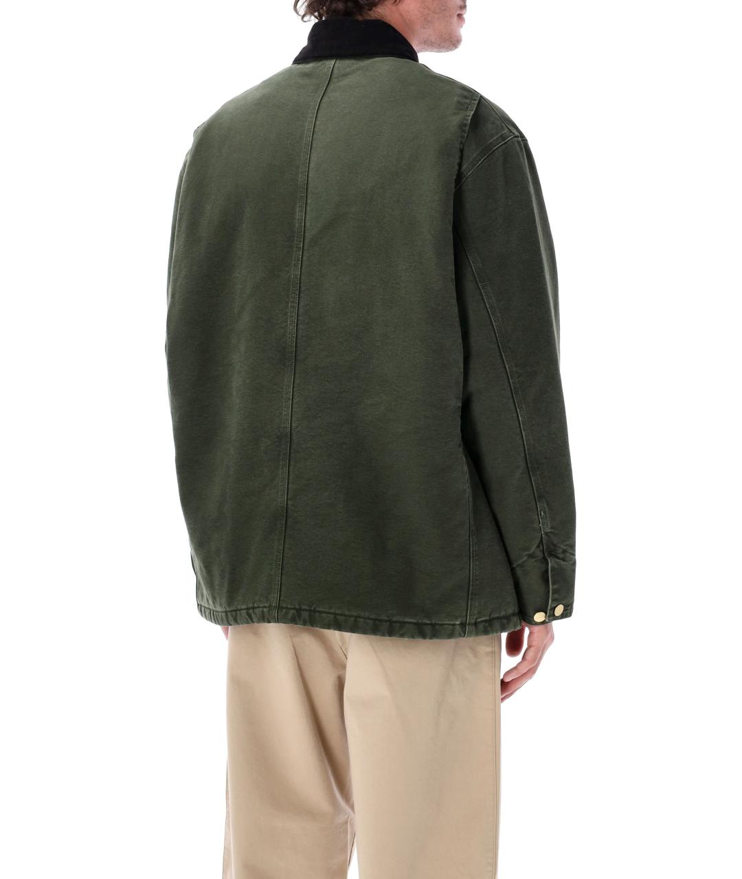 CARHARTT WIP Зеленая хлопковая куртка, фото 3