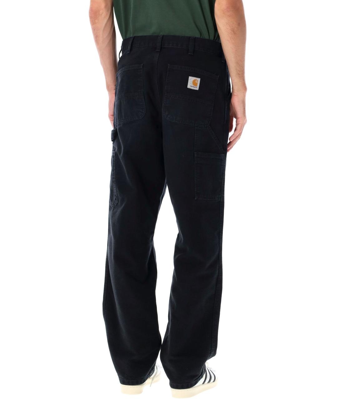 CARHARTT WIP Черные хлопковые повседневные брюки, фото 2