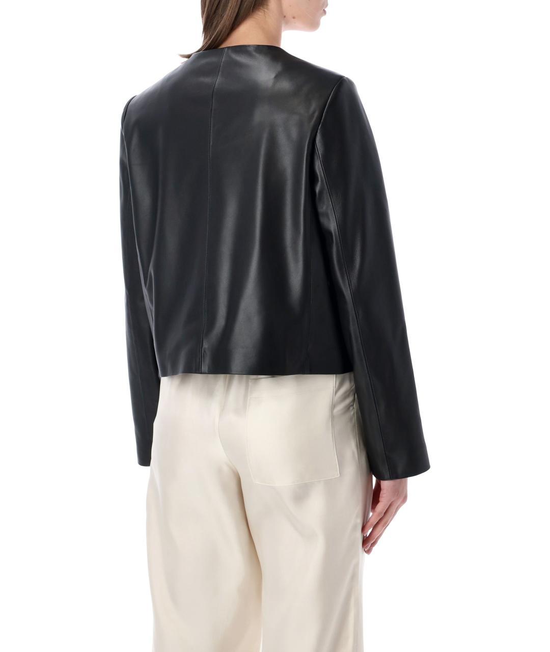 LOULOU STUDIO Черная кожаная куртка, фото 2