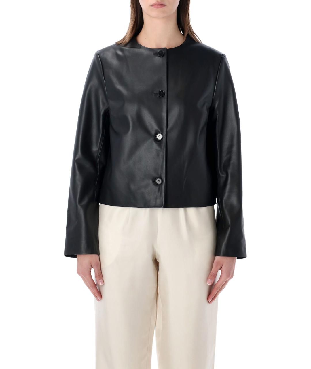 LOULOU STUDIO Черная кожаная куртка, фото 1