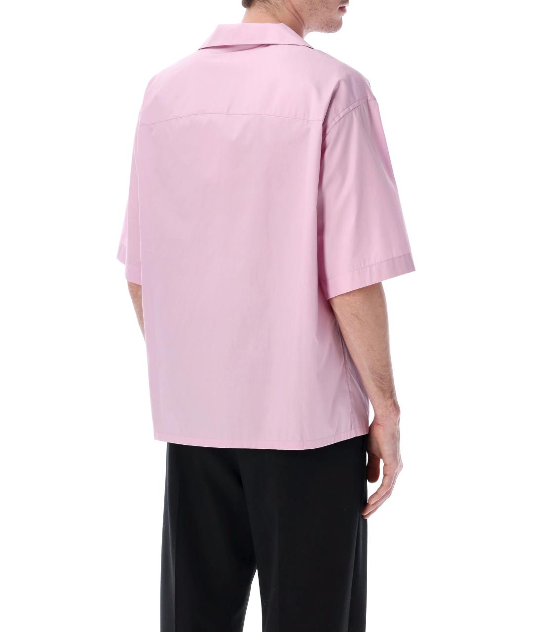 MARNI Розовая хлопковая кэжуал рубашка, фото 3