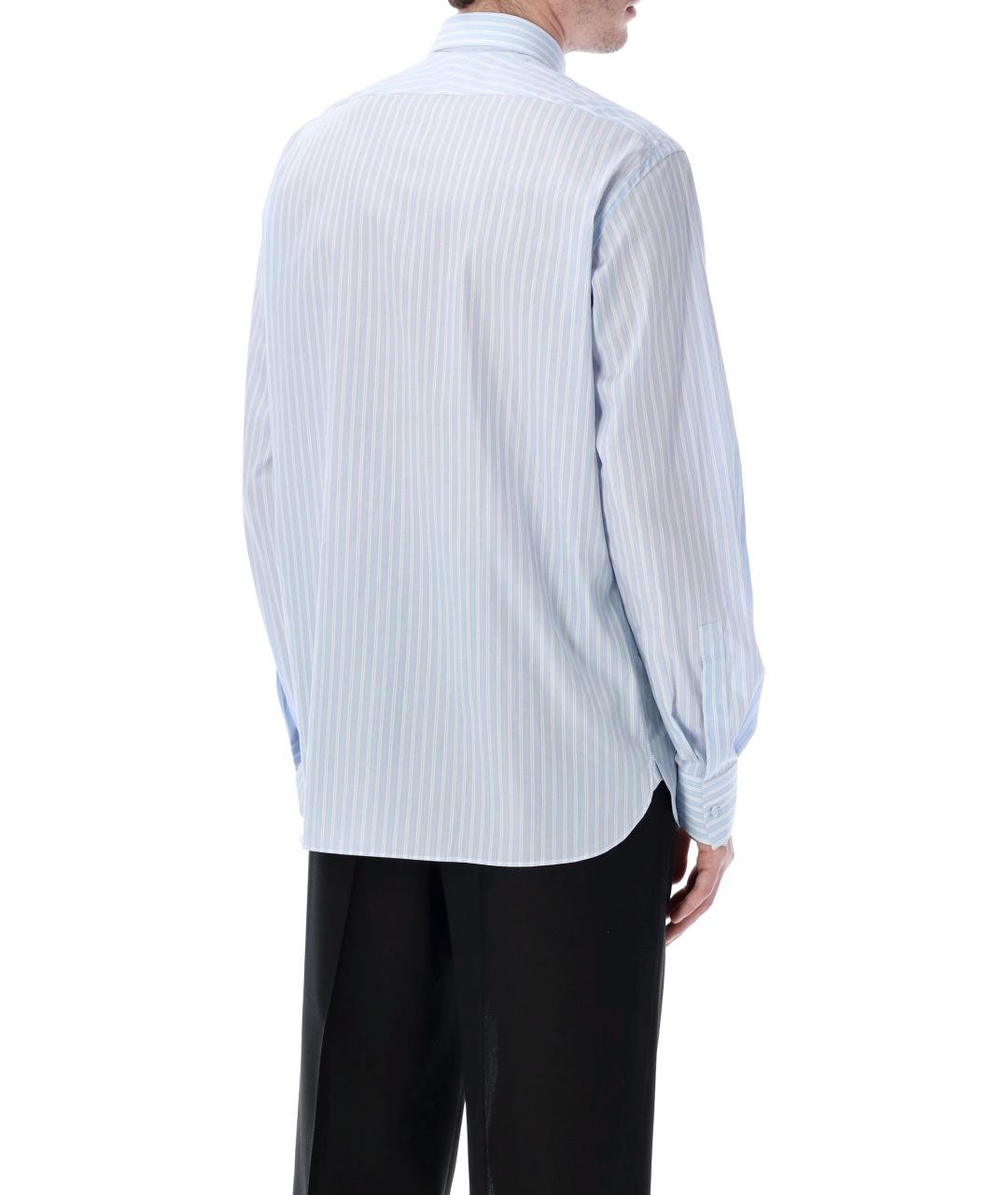 TOM FORD Голубая хлопковая классическая рубашка, фото 2