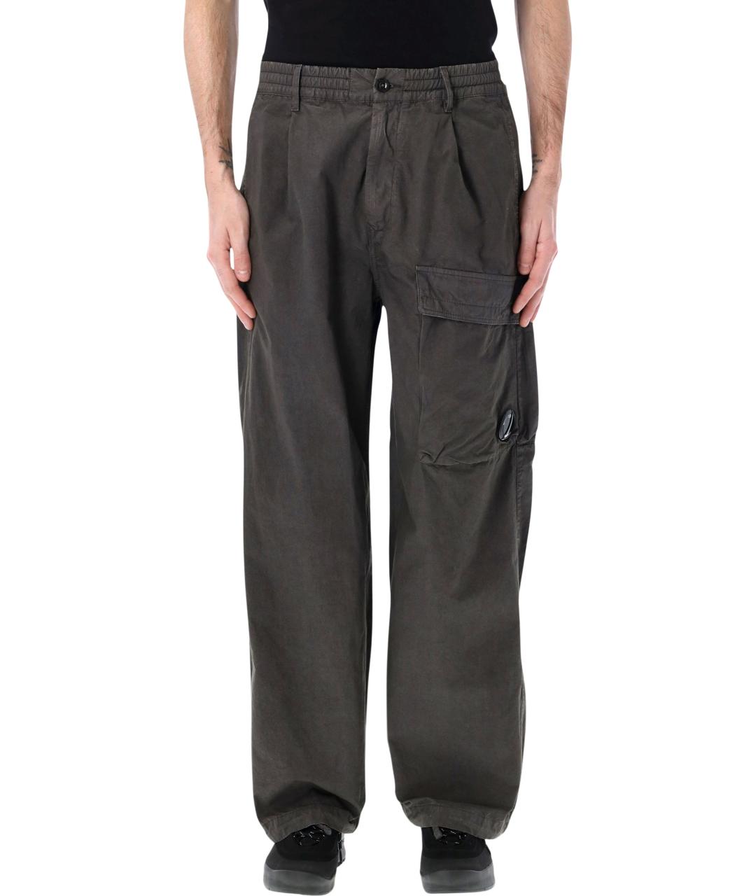 CP COMPANY Серые хлопковые повседневные брюки, фото 1