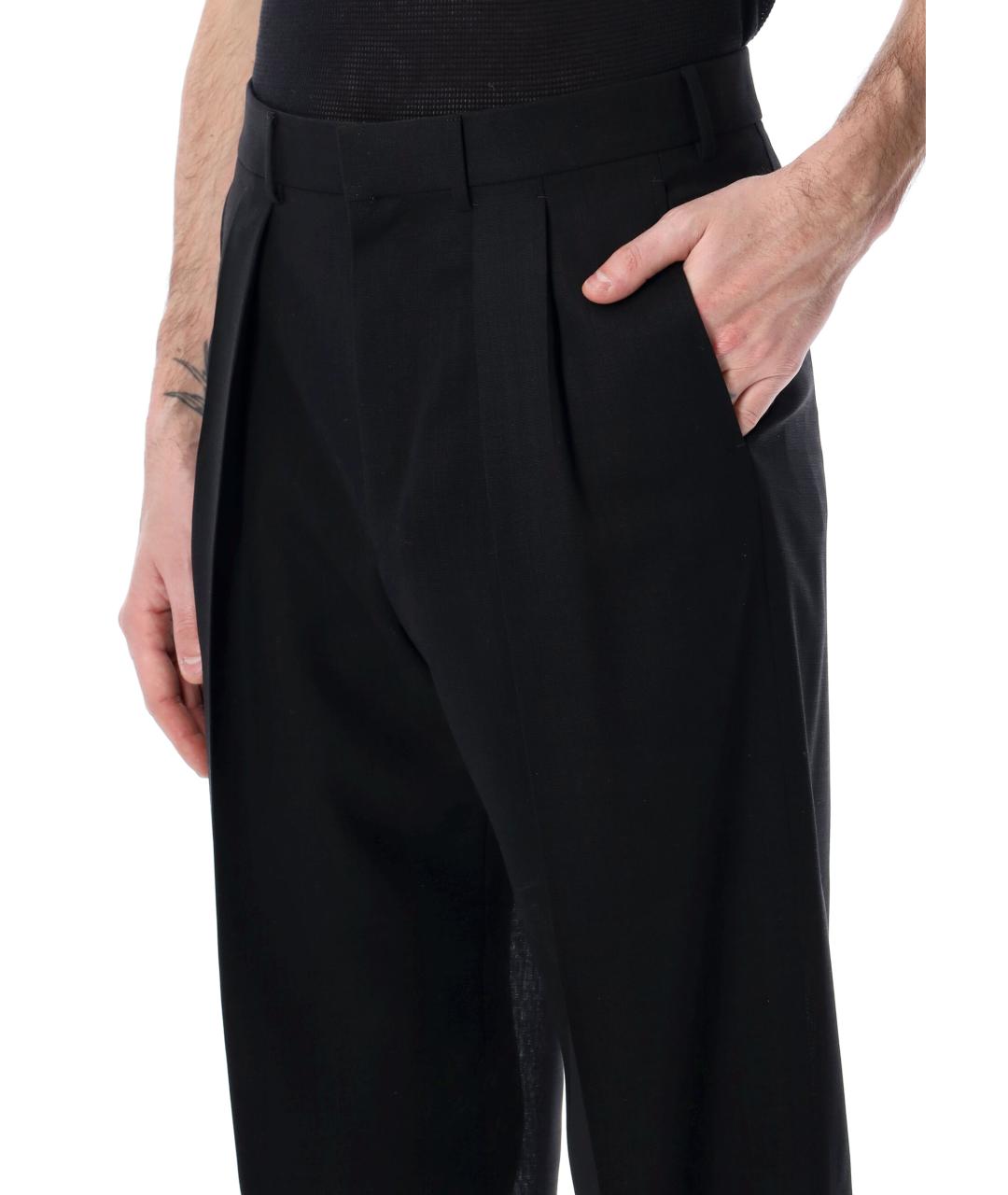 TOM FORD Черные шерстяные повседневные брюки, фото 3