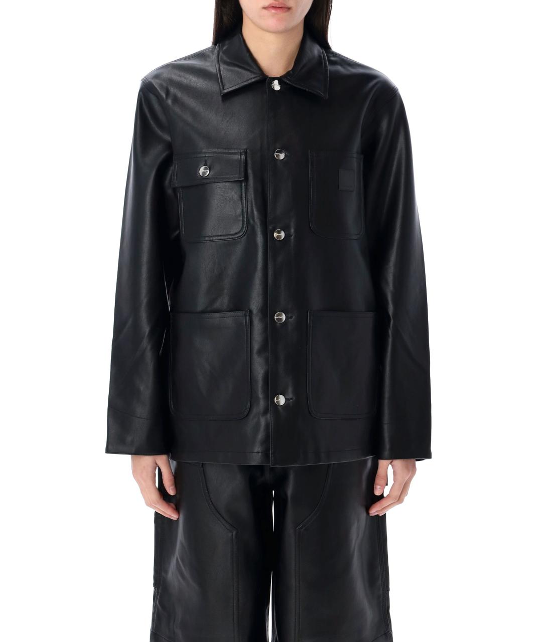 CARHARTT WIP Черная полиуретановая куртка, фото 2