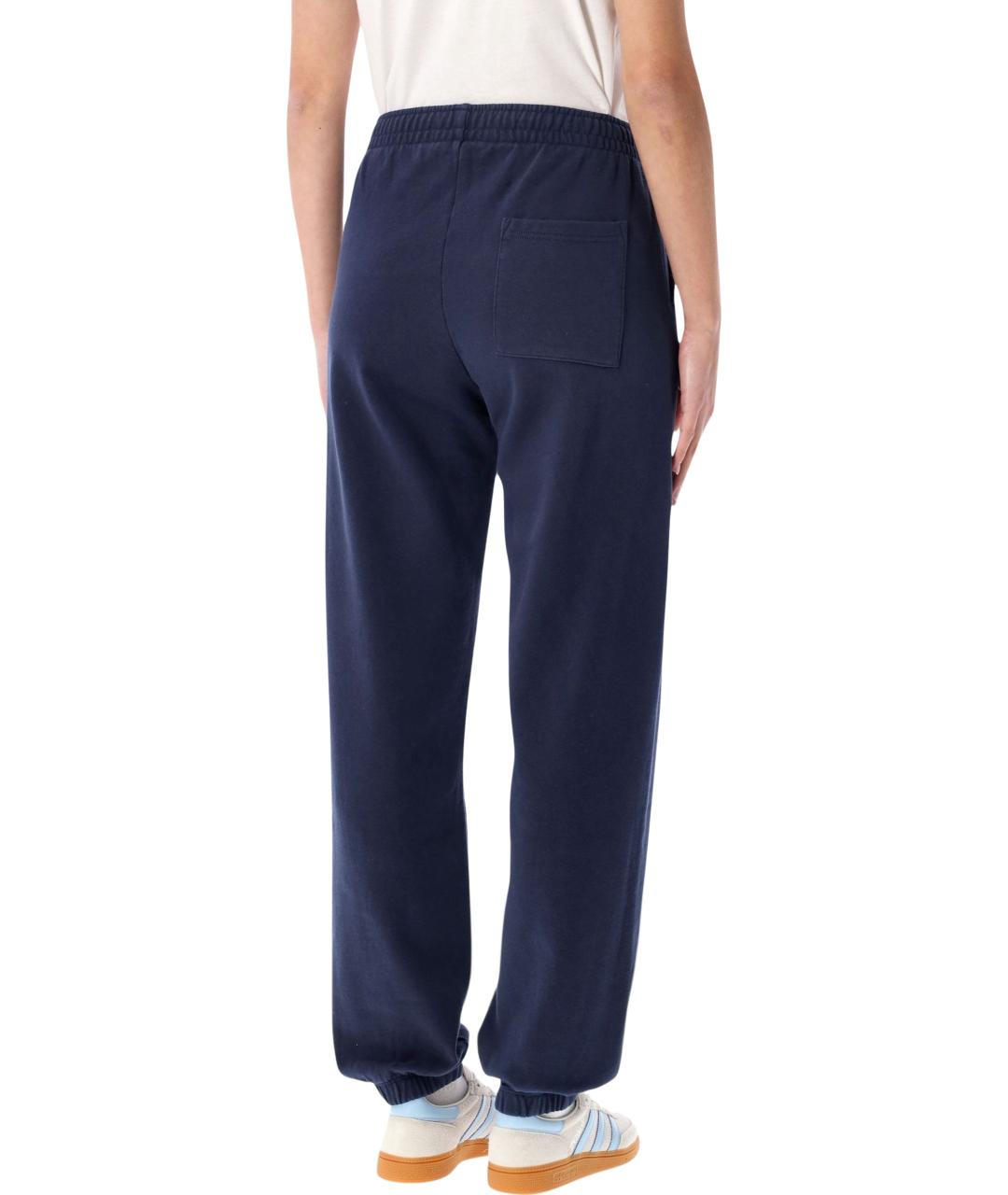 SPORTY AND RICH Темно-синие хлопковые спортивные брюки и шорты, фото 2